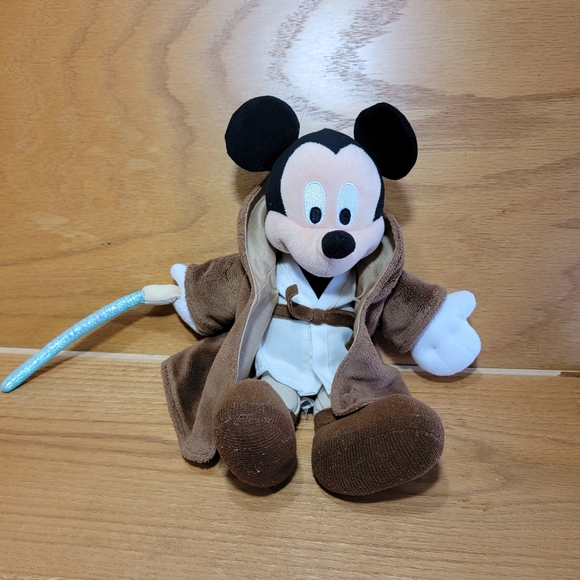 Disney Parks - Plush/Stuffed Toy - Star Wars Mickey Mouse as Jedi OBI WAN - 12" - Picture 1 of 10